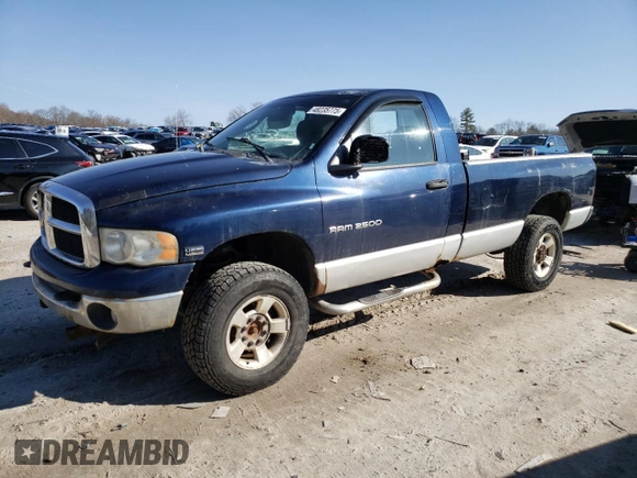 2004 Dodge Ram 2500 SLT with VIN 3D7KU26D74G154585, listed as a Copart auction lot 48235775 with 148,502 mi miles and Salvage Title. Bid and sale history available at carsss.com. Image 1.
