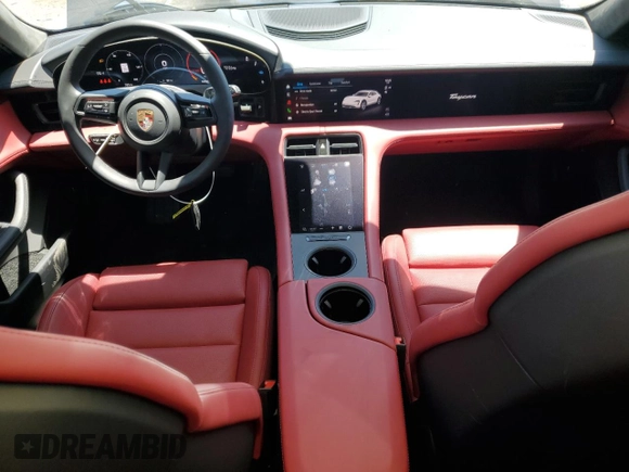 2024 Porsche Taycan 4 with VIN WP0BA2Y16RSA60206, listed as a Copart auction lot 62514854 with 753 mi miles and Salvage title. Bid and sale history available at DreamBid. Image 8.