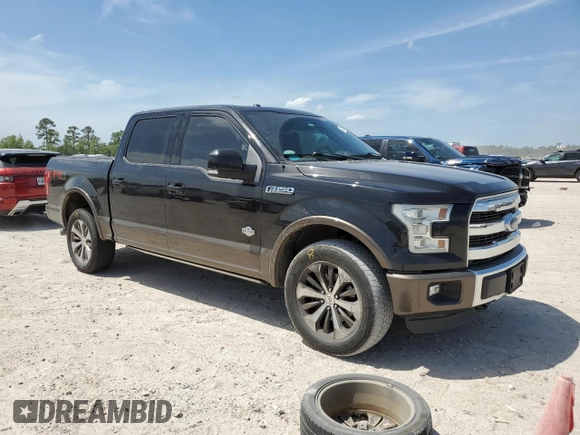 2015 Ford F-150 XLT with VIN 1FTEW1EF7FFB97309, listed as a Copart auction lot 53818015 with 121,641 mi miles and Salvage Title. Bid and sale history available at carsss.com. Image 4.