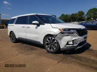 2022 Kia Carnival EX with VIN KNDNC5H30N6062561, listed as a Copart auction lot 74656114 with 54,117 mi miles and Salvage Title. Bid and sale history available at carsss.com. Image 4.