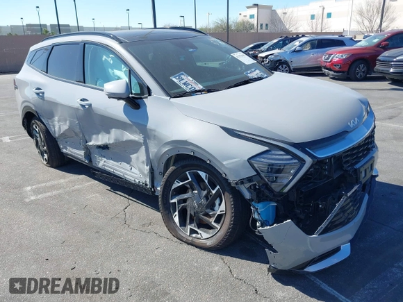 2024 Kia Sportage SX-Prestige with VIN 5XYK53DF0RG181537, listed as a IAAI auction lot 41378442 with 13,619 mi miles and . Bid and sale history available at DreamBid. Image 1.