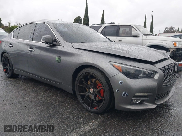 2014 Infiniti Q50 with VIN JN1BV7AP5EM688434, listed as a IAAI auction lot 41548512 with 110,846 mi miles. Bid and sale history available at carsss.com. Image 13.