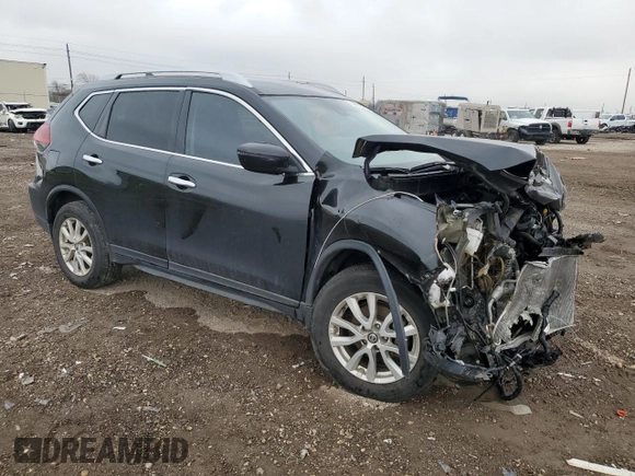 2019 Nissan Rogue S with VIN 5N1AT2MT0KC719550, listed as a Copart auction lot 44812355 with 75,674 mi miles and Salvage Title. Bid and sale history available at carsss.com. Image 4.