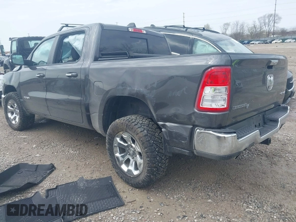 2019 Ram 1500 Big Horn/Lone Star with VIN 1C6SRFFT8KN648380, listed as a IAAI auction lot 41941356 with 28,251 mi miles. Bid and sale history available at carsss.com. Image 3.