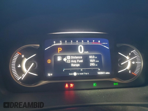 2023 Honda Passport Elite with VIN 5FNYF8H03PB034613, listed as a Copart auction lot 54009215 with 102,841 mi miles and Salvage title. Bid and sale history available at DreamBid. Image 9.