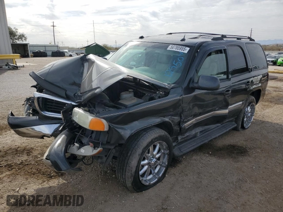 2005 GMC Yukon SLT z VIN 1GKEC13T25R129504, wystawiony jako Copart lot #50785955 z przebiegiem Nie podano mil oraz Szkoda całkowita • Salvage title. Historia ofert i sprzedaży dostępna na DreamBid. Obrazek 1.