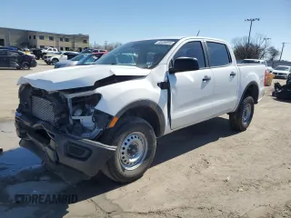 2022 Ford Ranger XL with VIN 1FTER4EH9NLD53716, listed as a Copart auction lot 46409035 with 57,411 mi miles and Salvage Title. Bid and sale history available at carsss.com. Image 1.