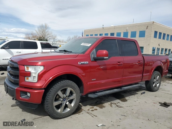 2015 Ford F-150 XLT w/HD Payload Pkg with VIN 1FTFW1EG1FKE40407, listed as a Copart auction lot 49809255 with 130,799 mi miles and Salvage Title. Bid and sale history available at carsss.com. Image 1.