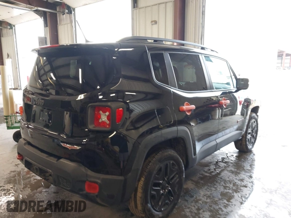 2016 Jeep Renegade Trailhawk with VIN ZACCJBCT9GPC83188, listed as a IAAI auction lot 42565945 with 111,712 mi miles and . Bid and sale history available at DreamBid. Image 4.