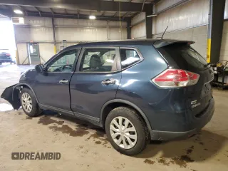 2015 Nissan Rogue SV with VIN KNMAT2MV3FP586481, listed as a Copart auction lot 53128015 with 124,834 mi miles and Salvage Title. Bid and sale history available at carsss.com. Image 2.