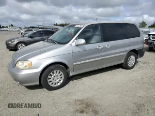 2003 Kia Sedona LX with VIN KNDUP131236474797, listed as a Copart auction lot 50842985 with 190,178 mi miles and Salvage Title. Bid and sale history available at carsss.com. Image 1.