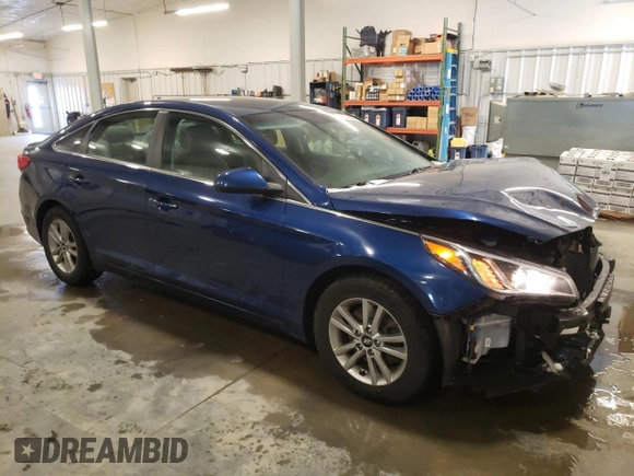 2017 Hyundai Sonata 2.4L with VIN 5NPE24AFXHH439523, listed as a Copart auction lot 46526535 with 99,689 mi miles and Salvage Title. Bid and sale history available at carsss.com. Image 4.