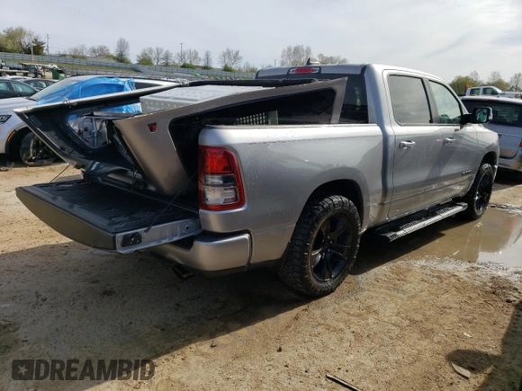 2020 Ram 1500 Big Horn with VIN 1C6SRFFT4LN159377, listed as a Copart auction lot 47632263 with 58,223 mi miles and Salvage Title. Bid and sale history available at carsss.com. Image 3.