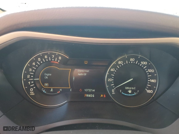 2014 Lincoln MKZ with VIN 3LN6L2GK4ER834277, listed as a Copart auction lot 42489055 with 107,321 mi miles and Salvage Title. Bid and sale history available at carsss.com. Image 9.