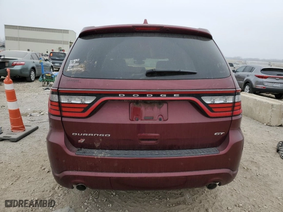 2019 Dodge Durango GT Plus with VIN 1C4RDJDGXKC651436, listed as a Copart auction lot 86287264 with 61,671 mi miles and Salvage Title. Bid and sale history available at carsss.com. Image 6.