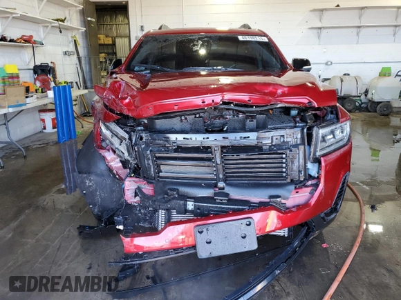 2023 GMC Acadia SLT with VIN 1GKKNUL44PZ123567, listed as a Copart auction lot 46198215 with 27,649 mi miles and Salvage Title. Bid and sale history available at DreamBid. Image 5.