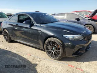 2021 BMW M2 Competition with VIN WBS2U7C09M7G58555, listed as a Copart auction lot 74292844 with 0 mi miles and Non Repairable. Bid and sale history available at carsss.com. Image 4.