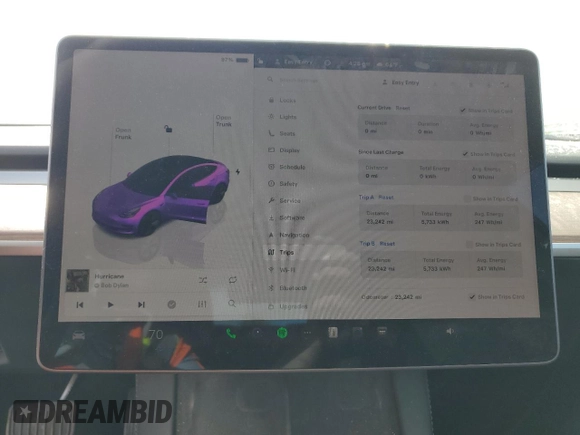 2023 Tesla Model 3 z VIN 5YJ3E1EA3PF685323, wystawiony jako Copart lot #53153905 z przebiegiem 23 242 mil mil oraz Szkoda całkowita • Salvage title. Historia ofert i sprzedaży dostępna na DreamBid. Obrazek 9.