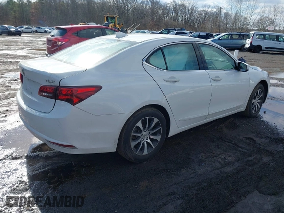 2017 Acura TLX w/Technology Pkg with VIN 19UUB1F5XHA001197, listed as a IAAI auction lot 41530789 with 65,747 mi miles. Bid and sale history available at carsss.com. Image 4.