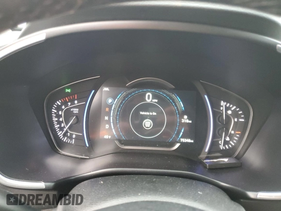 2019 Hyundai Santa Fe Ultimate with VIN 5NMS5CADXKH028355, listed as a Copart auction lot 41640215 with 75,348 mi miles and Salvage Title. Bid and sale history available at carsss.com. Image 9.