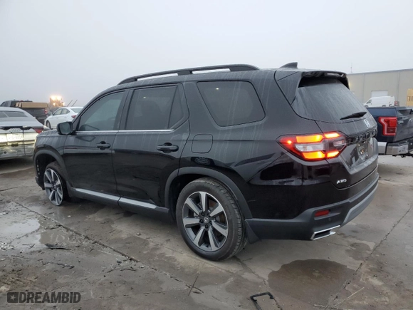 2025 Honda Pilot Touring with VIN 5FNYG2H76SB009916, listed as a Copart auction lot 43832285 with 2,998 mi miles and Salvage Title. Bid and sale history available at carsss.com. Image 2.