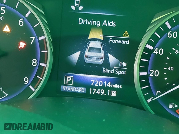2017 Infiniti Q50 Premium with VIN JN1EV7AP5HM730036, listed as a IAAI auction lot 42477106 with 72,014 mi miles and . Bid and sale history available at DreamBid. Image 7.