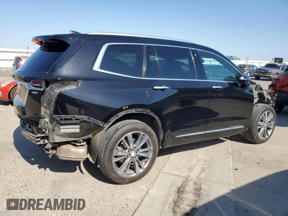 2021 Cadillac XT6 Premium Luxury with VIN 1GYKPDRS4MZ175962, listed as a Copart auction lot 59993565 with 97,157 mi miles and Salvage title. Bid and sale history available at DreamBid. Image 3.