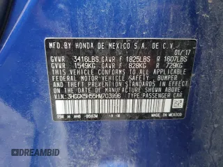 2017 Honda Fit LX with VIN 3HGGK5H55HM703996, listed as a Copart auction lot 61653735 with 77,028 mi miles and Salvage title. Bid and sale history available at DreamBid. Image 12.