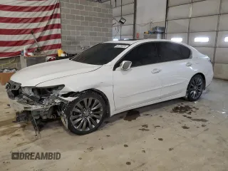 2016 Acura RLX Advance Pkg with VIN JH4KC1F90GC000583, listed as a Copart auction lot 46189225 with 71,082 mi miles and Salvage Title. Bid and sale history available at carsss.com. Image 1.
