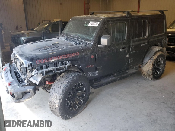 2018 Jeep Wrangler Unlimited Rubicon with VIN 1C4HJXFN0JW199514, listed as a Copart auction lot 41866515 with 85,448 mi miles and Clean title. Bid and sale history available at DreamBid. Image 1.