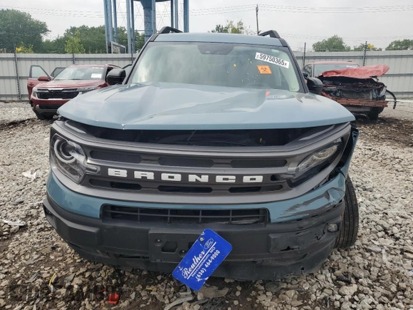 2023 Ford Bronco Sport Big Bend with VIN 3FMCR9B6XPRD35278, listed as a Copart auction lot 59750365 with Not provided miles and Clean title. Bid and sale history available at DreamBid. Image 5.