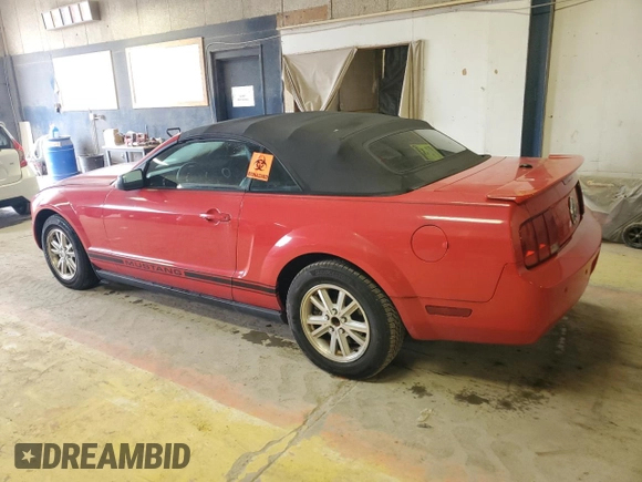 2007 Ford Mustang Deluxe with VIN 1ZVFT84NX75329658, listed as a Copart auction lot 60537385 with Not provided miles and Salvage title. Bid and sale history available at DreamBid. Image 2.