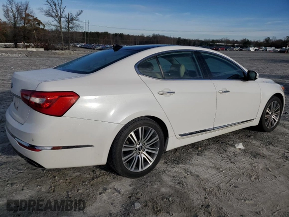2016 Kia Cadenza Premium with VIN KNALN4D73G5215640, listed as a Copart auction lot 84966664 with 119,055 mi miles and Clean Title. Bid and sale history available at carsss.com. Image 3.
