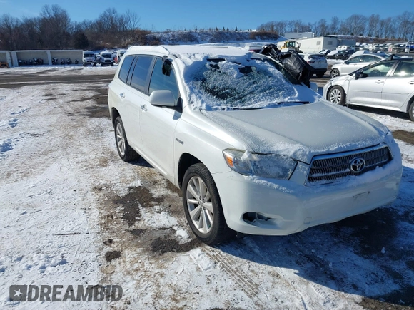 2010 Toyota Highlander Hybrid with VIN JTEBW3EH7A2041461, listed as a IAAI auction lot 41404907 with 192,670 mi miles. Bid and sale history available at carsss.com. Image 1.