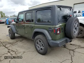 2022 Jeep Wrangler Unlimited Willys with VIN 1C4HJXDM4NW195983, listed as a Copart auction lot 48245114 with 21,920 mi miles and . Bid and sale history available at DreamBid. Image 2.