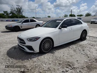2022 Mercedes-Benz C 300 z VIN W1KAF4GB2NR048707, wystawiony jako Copart lot #61508255 z przebiegiem 36 895 mil mil oraz Nie do naprawy • Non repairable. Historia ofert i sprzedaży dostępna na DreamBid. Obrazek 1.