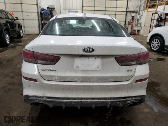 2020 Kia Optima EX Premium with VIN 5XXGU4L13LG408297, listed as a Copart auction lot 45485555 with 38,506 mi miles and Salvage Title. Bid and sale history available at carsss.com. Image 6.