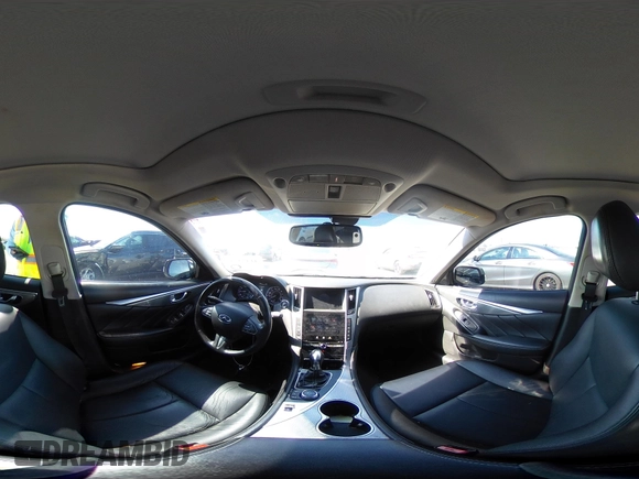 2017 Infiniti Q50 2.0t with VIN JN1CV7AP4HM642506, listed as a IAAI auction lot 41454542 with 131,807 mi miles. Bid and sale history available at carsss.com. Image 20.