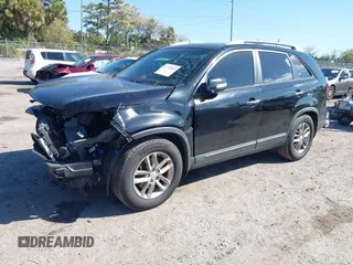 2014 Kia Sorento LX with VIN 5XYKT4A69EG468157, listed as a IAAI auction lot 41771810 with 144,214 mi miles. Bid and sale history available at carsss.com. Image 17.