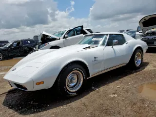 1974 Chevrolet Corvette with VIN 1Z37J4S419559, listed as a Copart auction lot 61386825 with 29,975 mi miles and Salvage title. Bid and sale history available at DreamBid. Image 1.