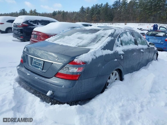 2008 Mercedes-Benz S-Class 5.5L V8 with VIN WDDNG86X78A223927, listed as a IAAI auction lot 41585625 with NaN miles. Bid and sale history available at carsss.com. Image 4.