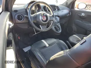 2017 FIAT 500e with VIN 3C3CFFGE0HT625193, listed as a Copart auction lot 77693964 with 0 mi miles and Salvage Title. Bid and sale history available at carsss.com. Image 8.