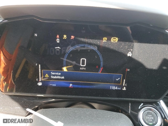 2025 Chevrolet Trax 2RS with VIN KL77LJEP7SC100287, listed as a Copart auction lot 46829315 with 1,184 mi miles and Salvage Title. Bid and sale history available at carsss.com. Image 9.
