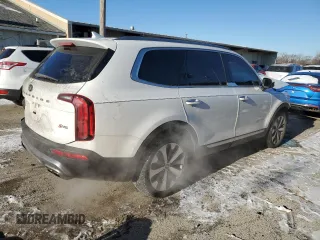 2020 Kia Telluride S with VIN 5XYP6DHCXLG076584, listed as a Copart auction lot 87949765 with 87,283 mi miles and Salvage Title. Bid and sale history available at DreamBid. Image 3.