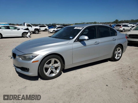 2013 BMW 3 Series 320i with VIN WBA3B1C50DK128525, listed as a Copart auction lot 48618015 with 124,304 mi miles and Salvage Title. Bid and sale history available at carsss.com. Image 1.