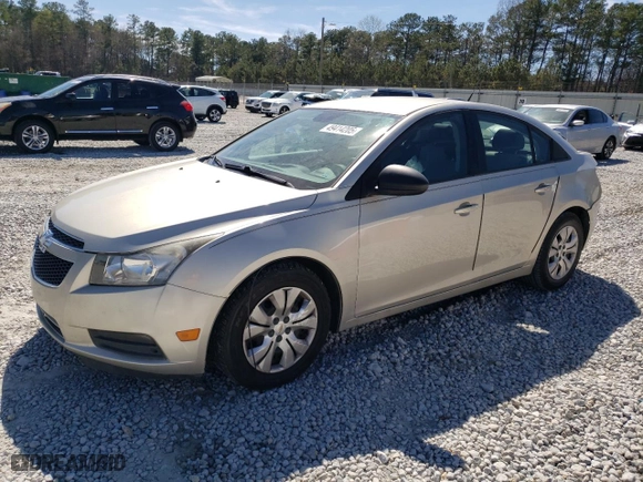 2013 Chevrolet Cruze LS with VIN 1G1PA5SH4D7256272, listed as a Copart auction lot 49414205 with 91,077 mi miles and Salvage Title. Bid and sale history available at carsss.com. Image 1.