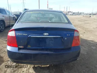 2006 Kia Spectra EX with VIN KNAFE121365221138, listed as a IAAI auction lot 41855171 with 158,425 mi miles. Bid and sale history available at carsss.com. Image 16.