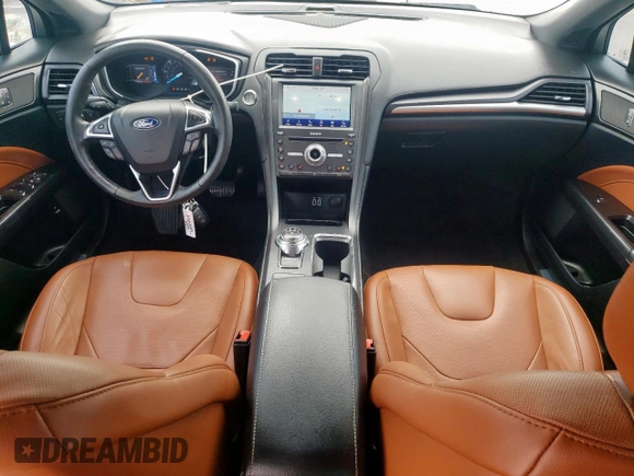 2019 Ford Fusion Titanium with VIN 3FA6P0SU7KR208701, listed as a Copart auction lot 54910895 with 114,991 mi miles and Salvage title. Bid and sale history available at DreamBid. Image 8.