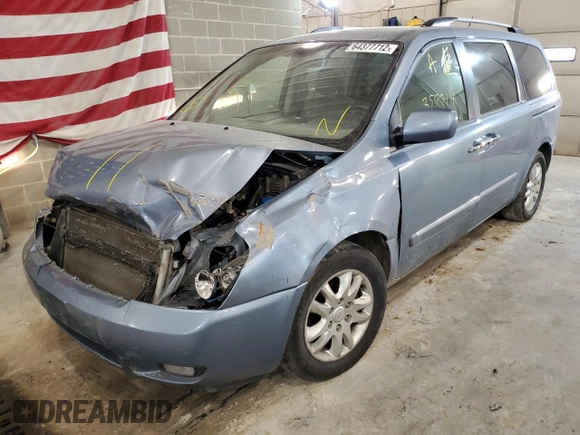2010 Kia Sedona EX with VIN KNDMH4C34A6335333, listed as a Copart auction lot 45942243 with 358,814 mi miles and Non Repairable. Bid and sale history available at DreamBid. Image 2.