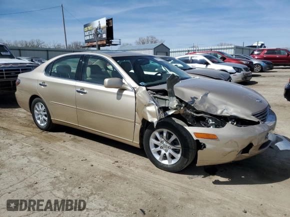 2004 Lexus ES 350 with VIN JTHBA30G845015423, listed as a Copart auction lot 50461925 with 82,595 mi miles and Salvage Title. Bid and sale history available at DreamBid. Image 4.